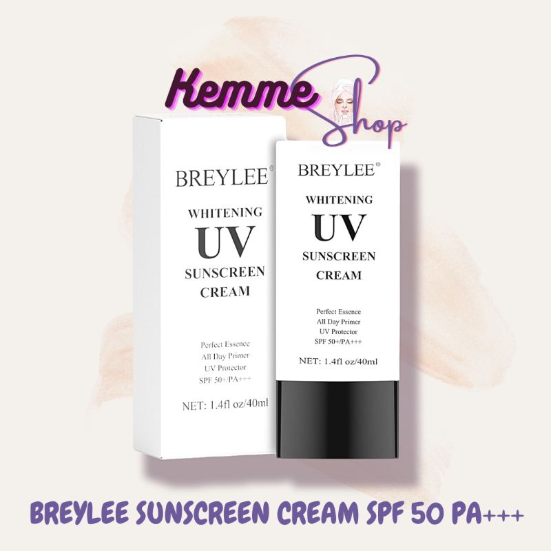 READYSIAPKIRIM‼️ BREYLEE UV SUNSCREEN CREAM WHITENING KRIM TABIR SURYA SPV 50+