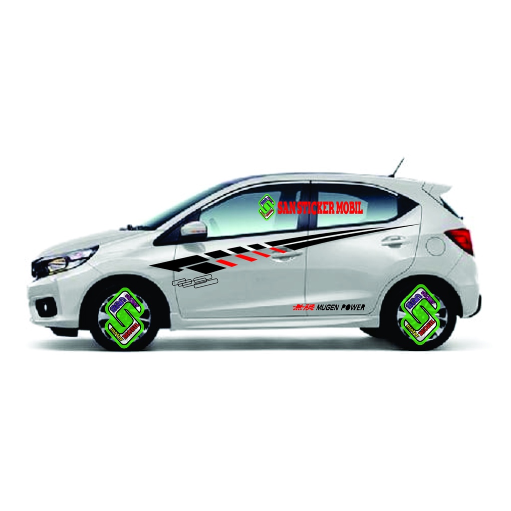 STIKER STICKER MOBIL HONDA BRIO JAZZ STICKER BRIO RS SATYA JAZZ RS ALL NEW HONDA MUGEN LIST BODY DES