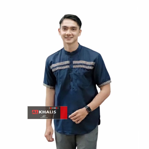 Baju Koko Kurta Dewasa Lengan Pendek Baju Koko metaverse terviral Alkhalis