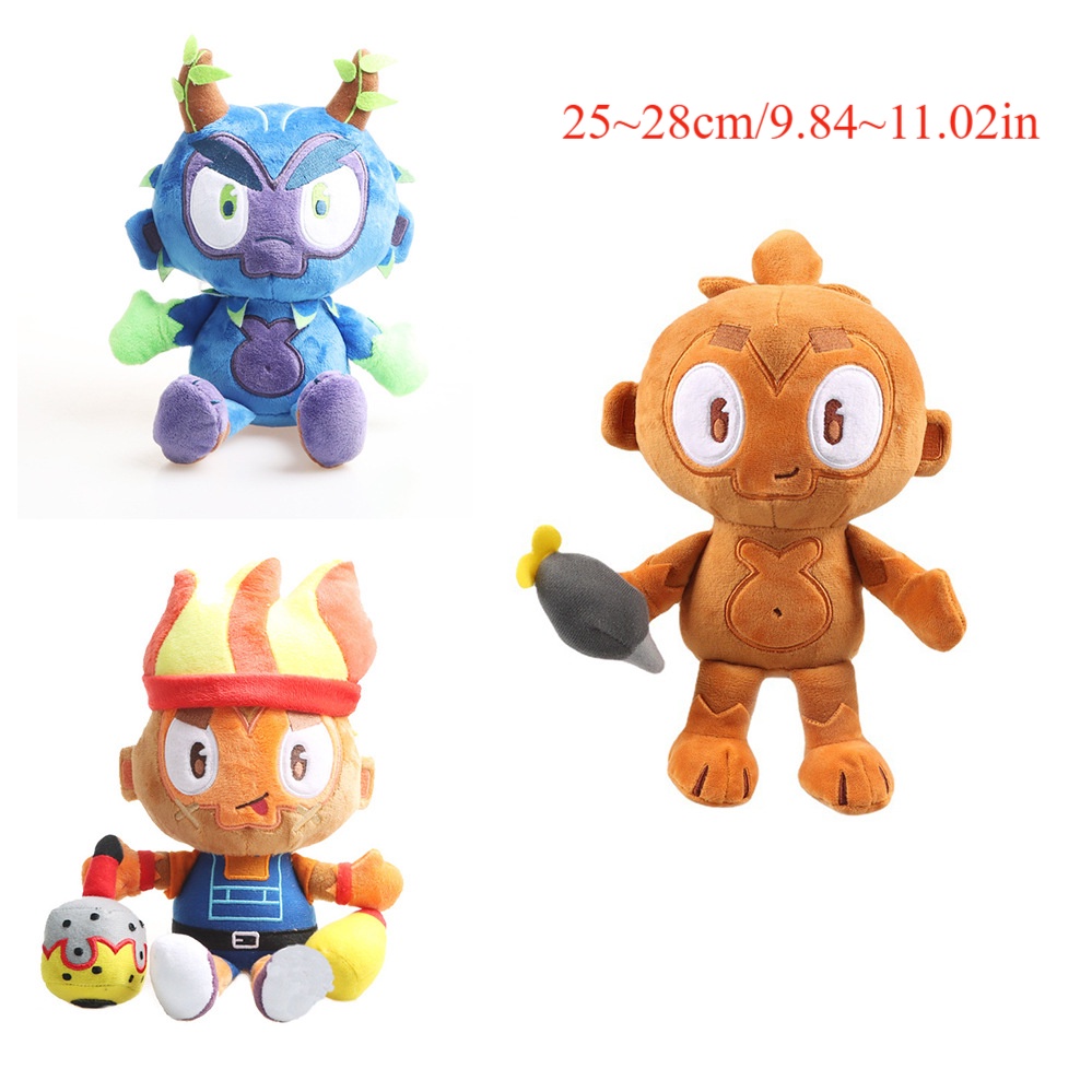 New Dart Monkey Plush Toy Stuffed Doll Game Toys Soft Bloons TD plush Monkey Stuffed Animal Doll For Kids Children Gifts