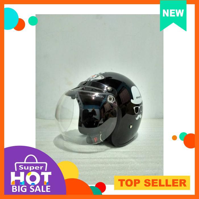 HELM BOGO JPN MOTIF + KACA BOGO ORIGINAL