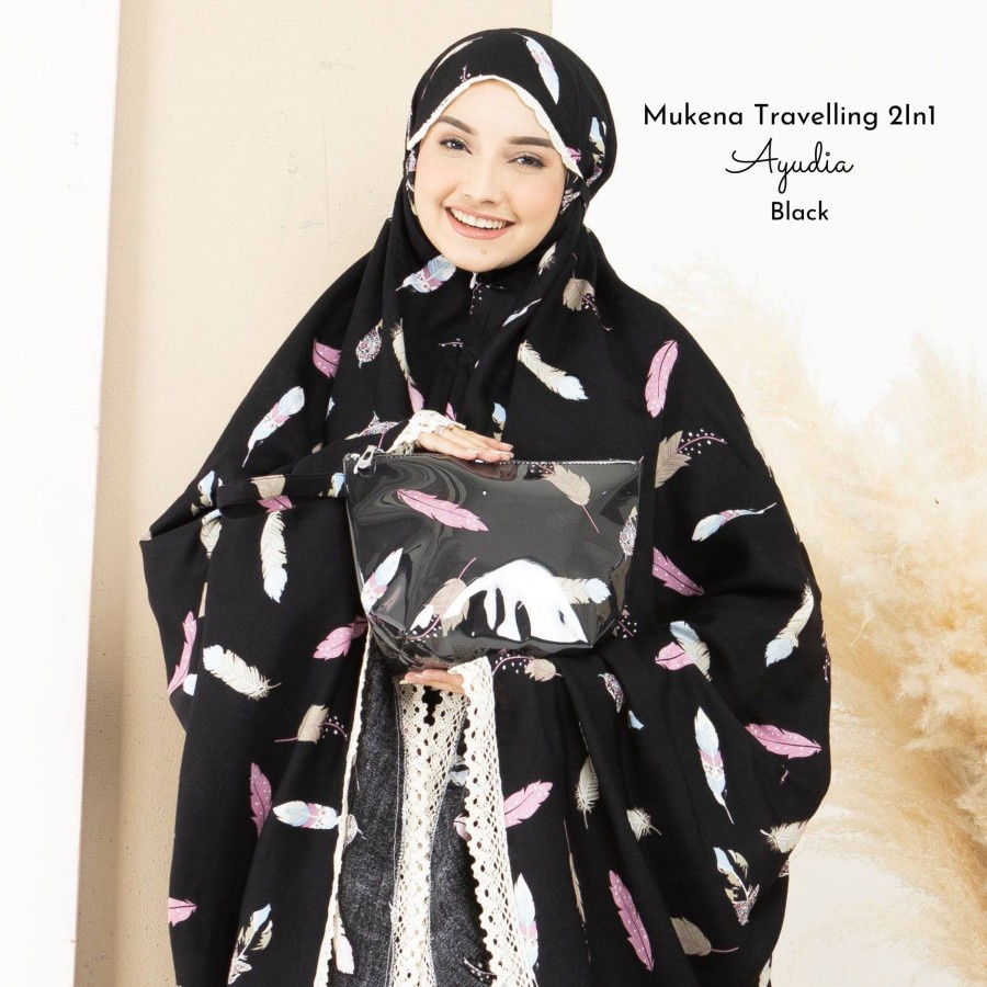 (50MOTIF))Mukena 2in1 JUMBO Al-Kahf /Mukena traveling 2in1 JUMBO /Mukena dewasa Motif Abstrak G1R1