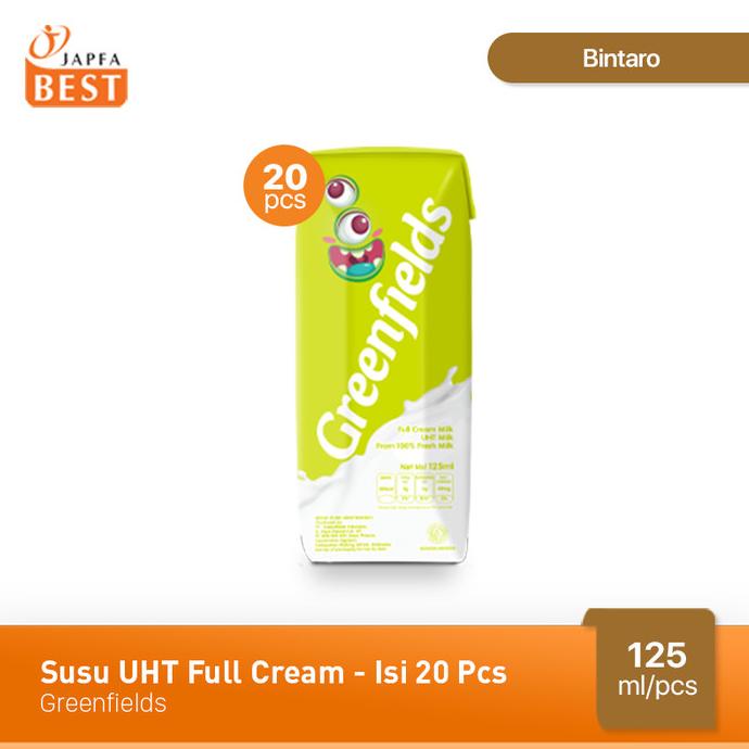 

(BISA COD) Susu UHT Full Cream Greenfields 125 ml - Isi 20 pcs KOMPLIT Kode 726