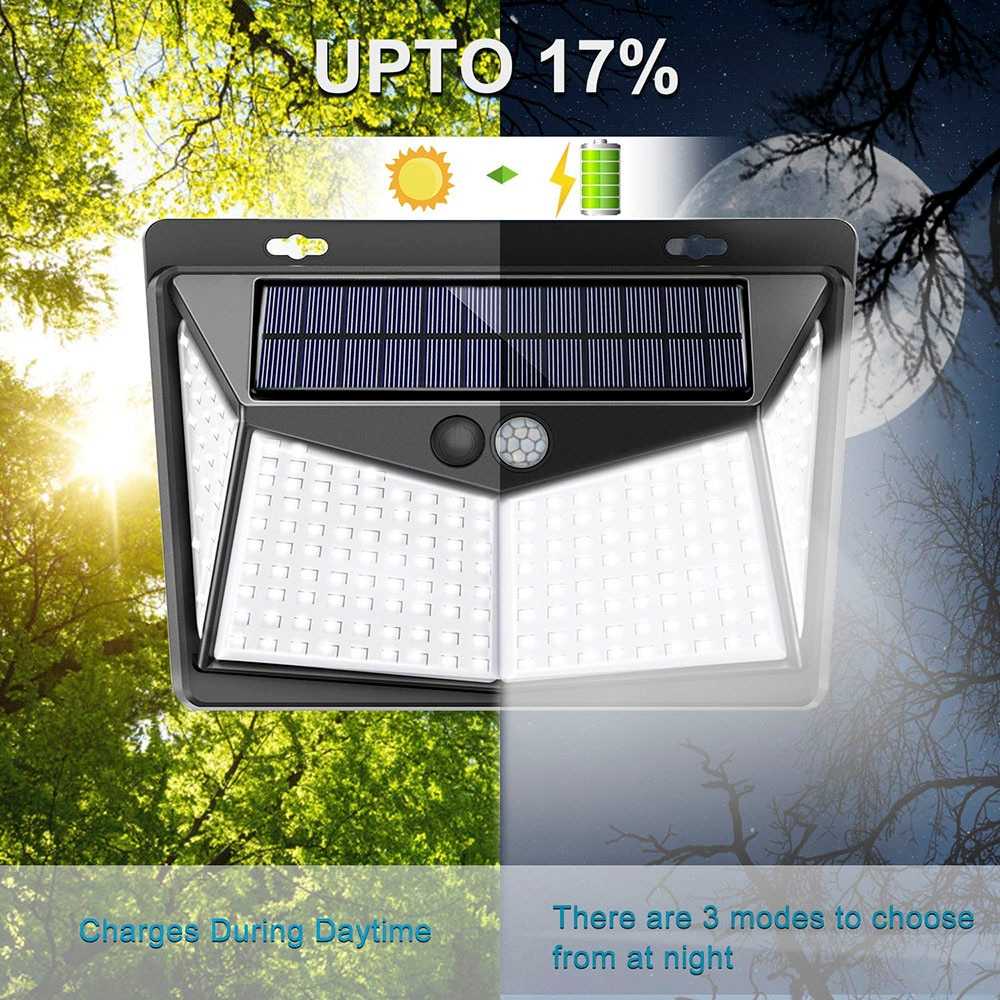 AMARYLLIS Lampu Solar Panel Sensor Gerak 208 LED 1 PCS - 1999XYX