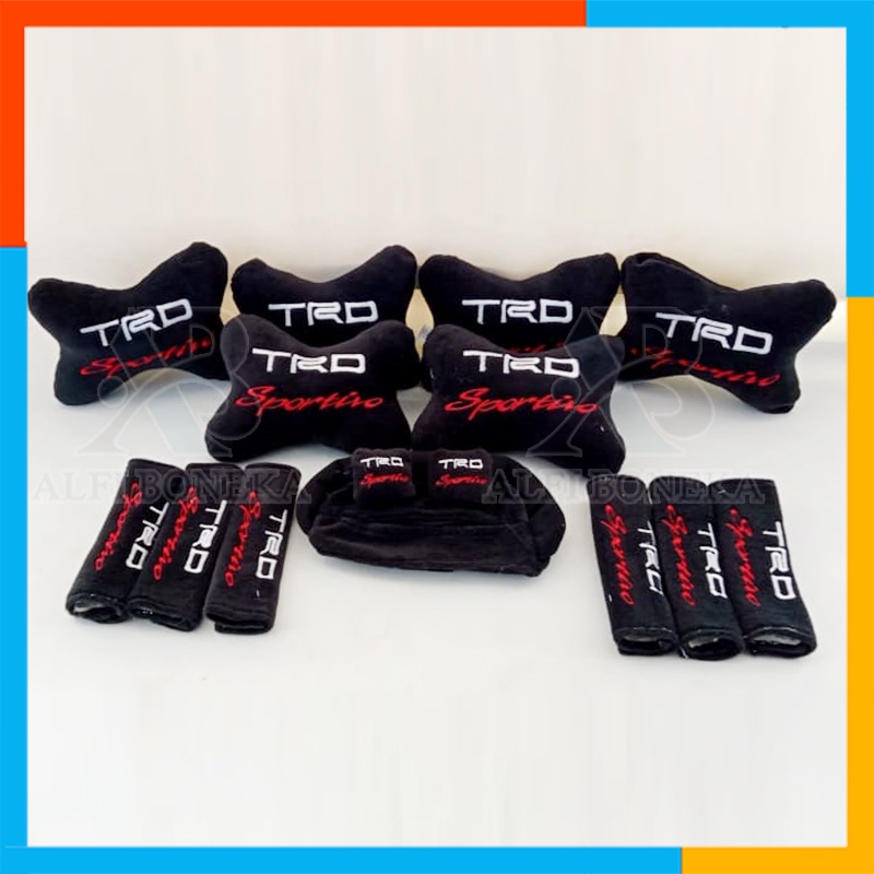 [ COD ] Bantal Set TRD 13 in 1 - Bantal Mobil Set - Bantal Set Mobil - Bantal Set Mobil Trd Sportivo Murah - Bantal Mobil 13in1 - Set bantal Mobil TRD Sportivo