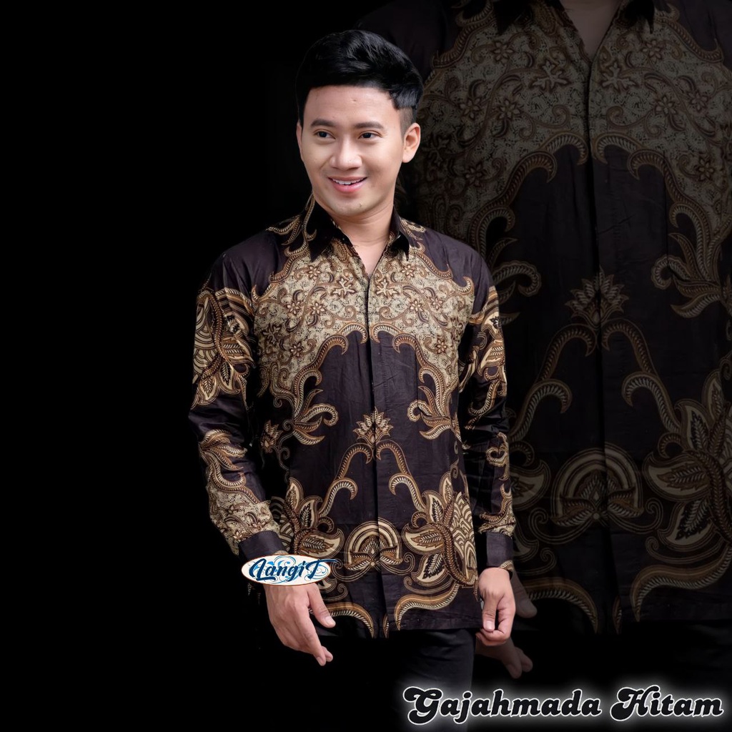 TERBARU kemeja batik pria lengan panjang-Batik pria lengan pendek-kemeja batik pria jumbo-Batik pria lengan pendek jumbo-batik modern-motif Gajahmada terbaru-batik pria exclusive