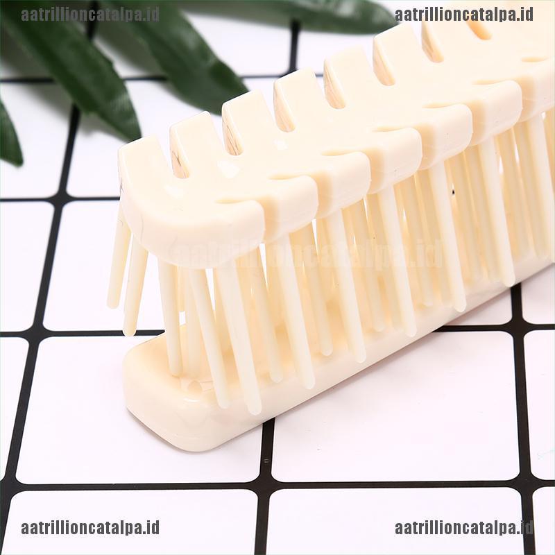 (on) Sisir Rambut Lipat mini Bahan Plastik Ukuran Saku Untuk Bepergian