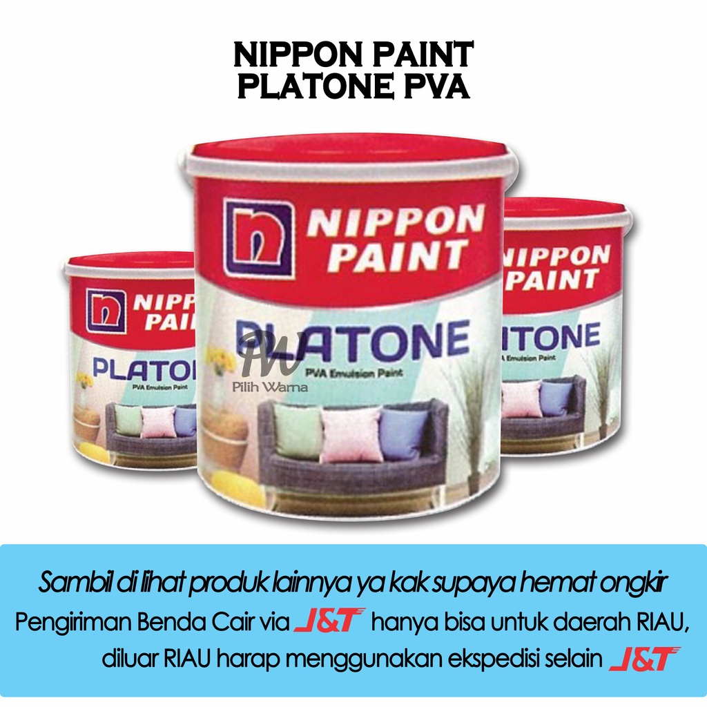 cat tembok interior Nippon platone 4.5 kg