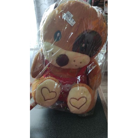 boneka dog anjing brown coklat lucu harga yerjangkau