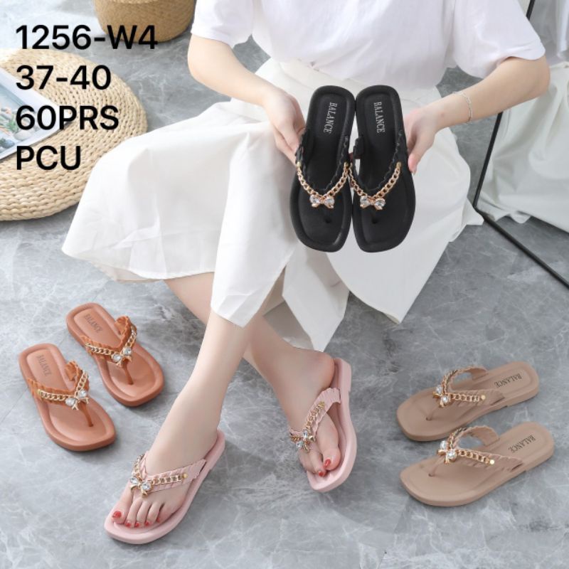 SANDAL WANITA SLIPPER JEPIT BALANCE 1256-W4 IMPORT