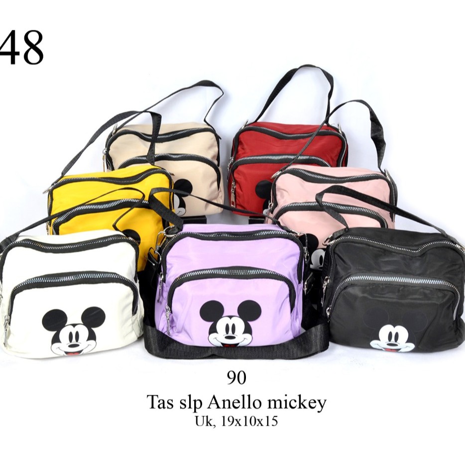 tas sling bag mickey anello - selempang wanita import #90