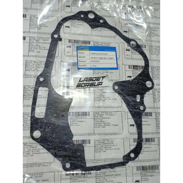 PAKING PACKING GASKET CRANKCASE KRENGKES TENGAH HONDA SUPRA X FIT REVO 100 FIT NEW ASTREA STAR PRIMA