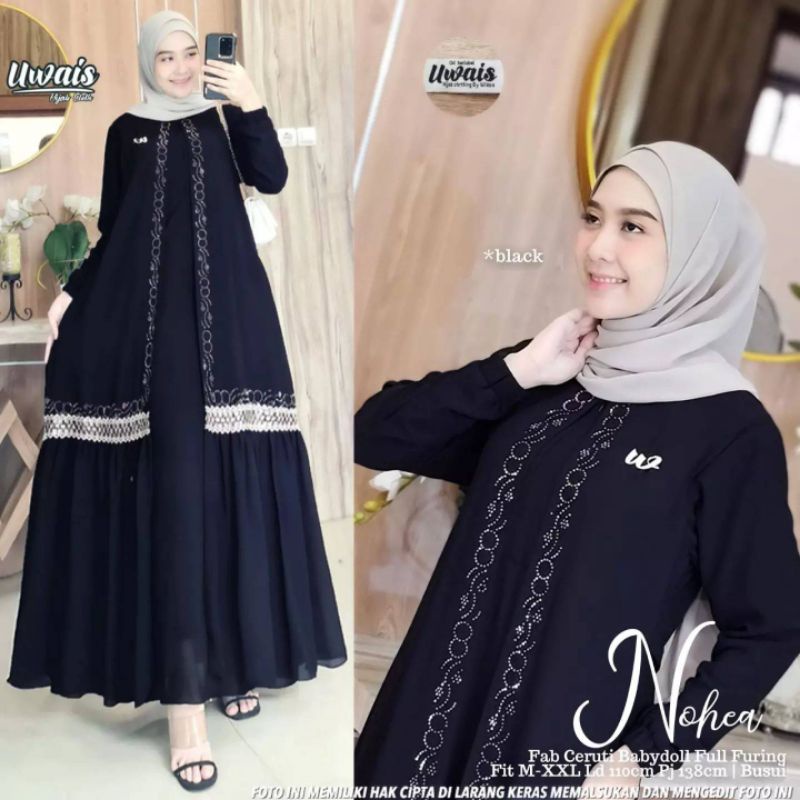 ✔COD NOHEA MAXY GAMIS KEKINIAN SIMPLE GAMIS BUSUI