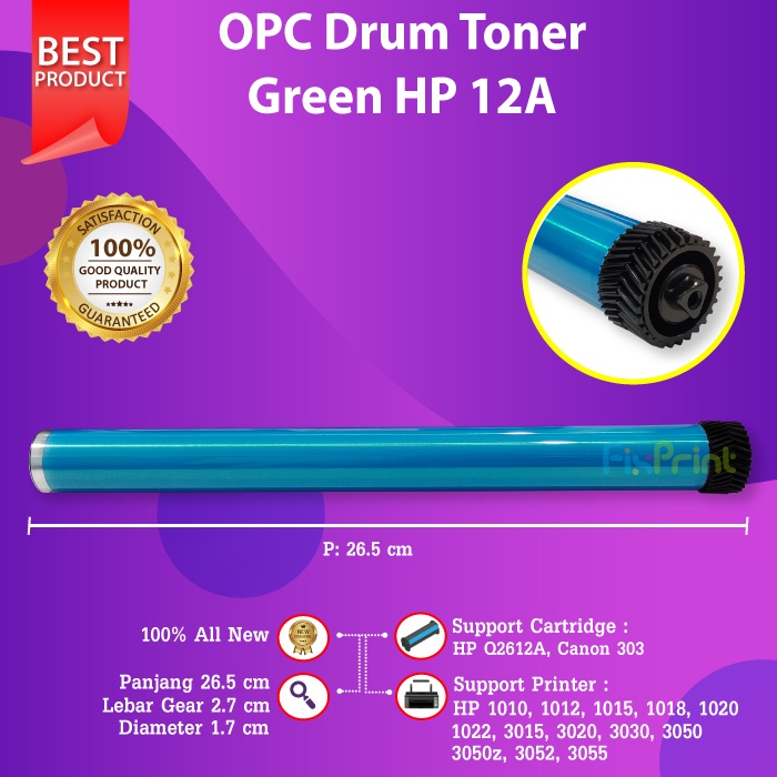 OPC Drum Korea HP 12A Q2612A Canon 303, HP LaserJet 1010 1012 1015