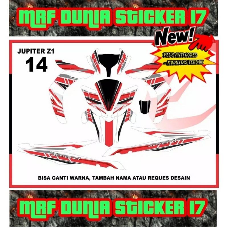 Sticker decal Jupiter Z1 Full Body Striping Jupiter Z1 Sticker Jupiter Z1 Sticker Jupiter Z1 14