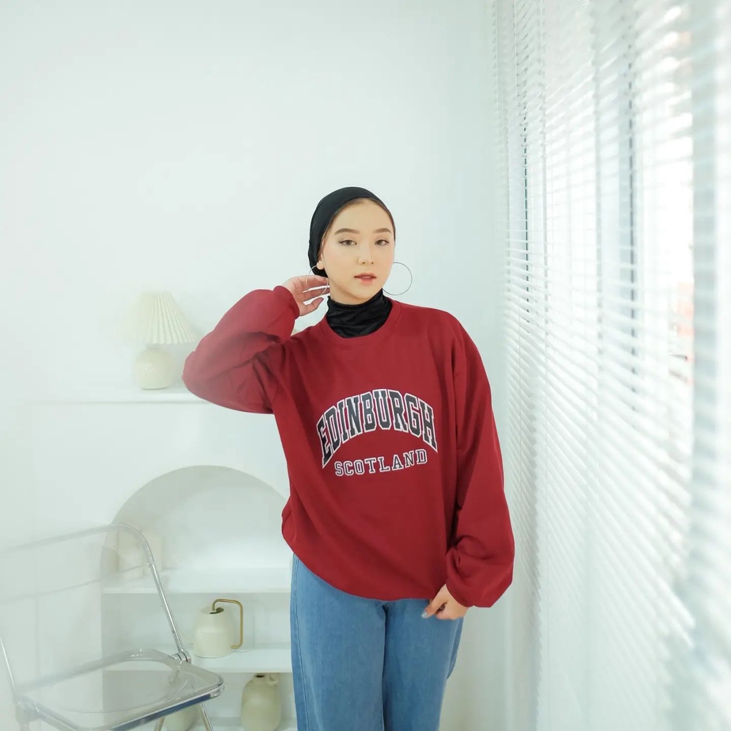 SWEATER KOREA - EDINBURG SWEATER - KOREAN STYLE - ATASAN WANITA