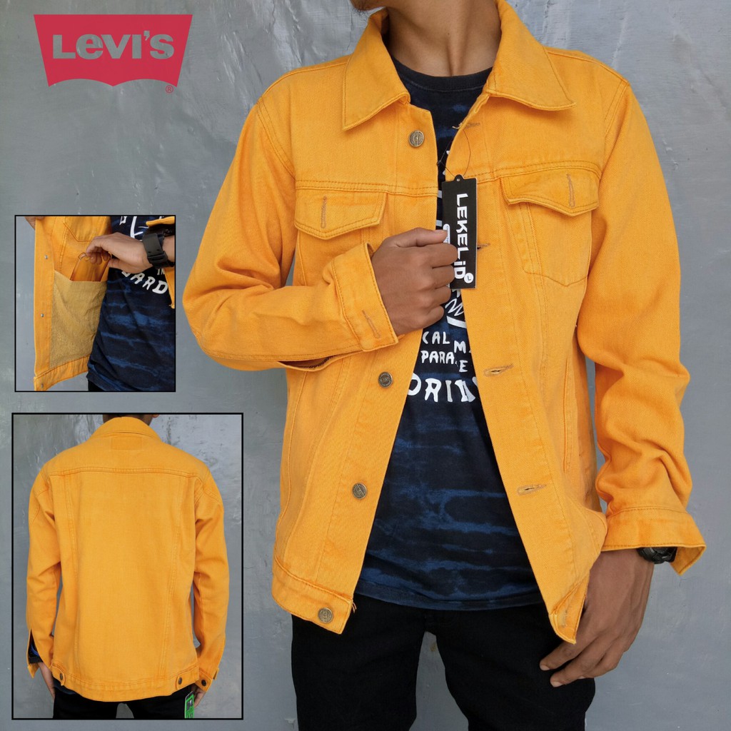 yellow levis jacket