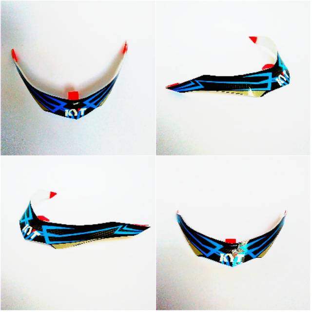 Spoiler KYT Falcon Carbon Blue Black / falcon carbon biru hitam