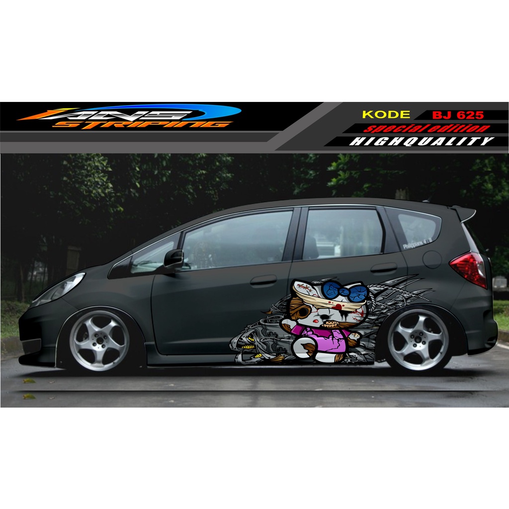 DECAL STICKER MOBIL JAZZ BRIO AVANZA SIGRA YARIS / STIKER VARIASI MOBIL / MODIF STICKER MOBIL 625