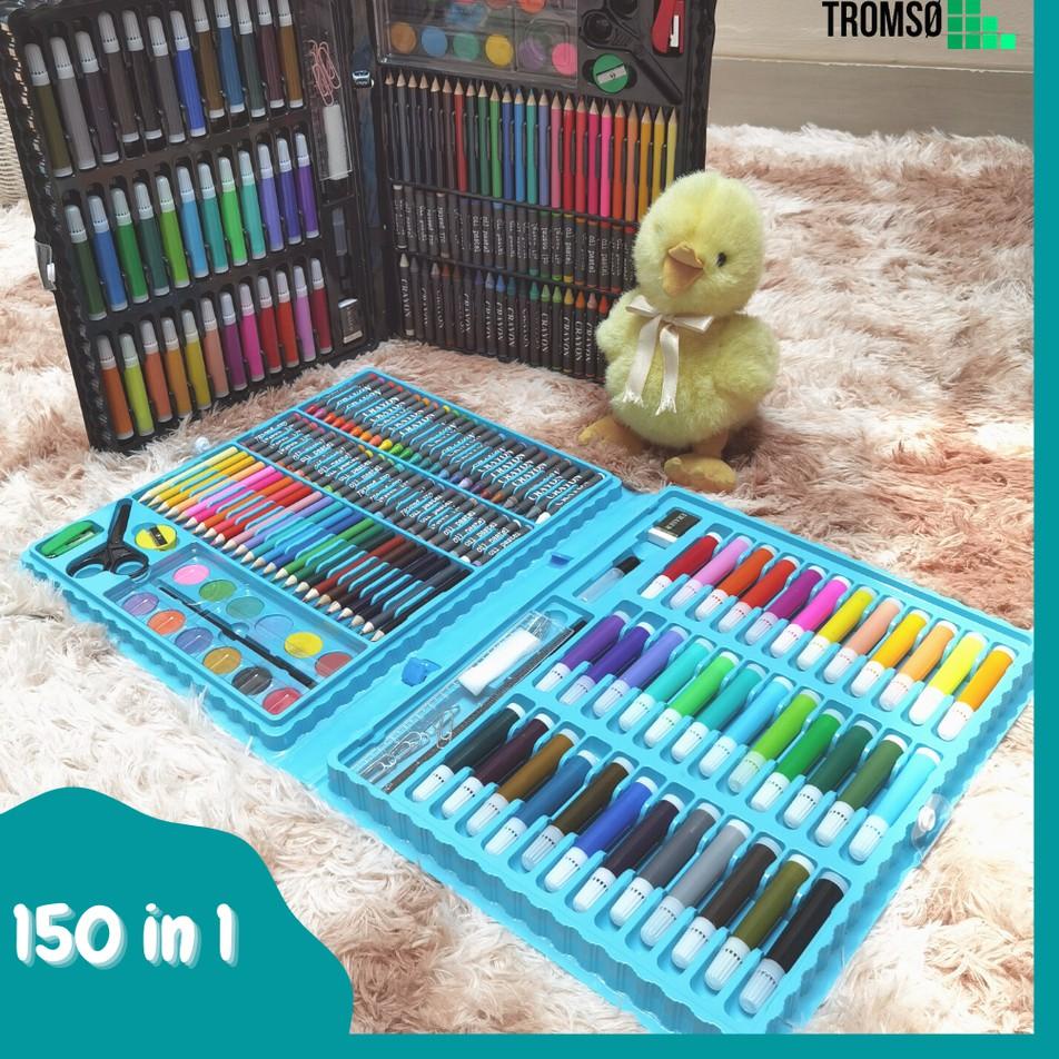 

Q8C Alat Gambar & Lukis / Crayon, Spidol, Pensil Warna, Cat Set (Pilihan: 150 in 1 / 208 in 1) Lengkap↔® (Best Terlaris) ↔