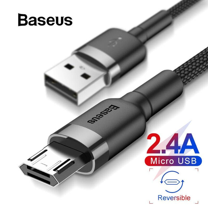 BASEUS KABEL MICRO USB FAST CHARGING CHARGER CABLE DATA HP CABLE XIAOMI SAMSUNG GRAB GOSEND MEDAN