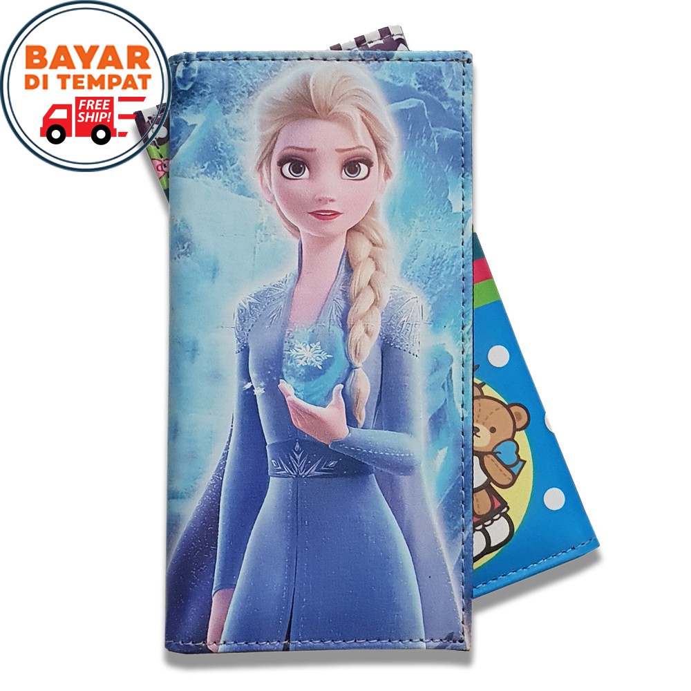 BELI 1 GRATIS 1 - Dompet Panjang Karakter 88C031 Dompet Anak Perempuan Perempuan Motif Animasi + BOX