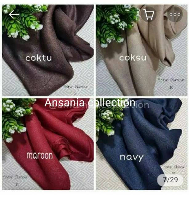 Shinar Glamour Ansania Square  - Jilbab Segiempat Sinar-6