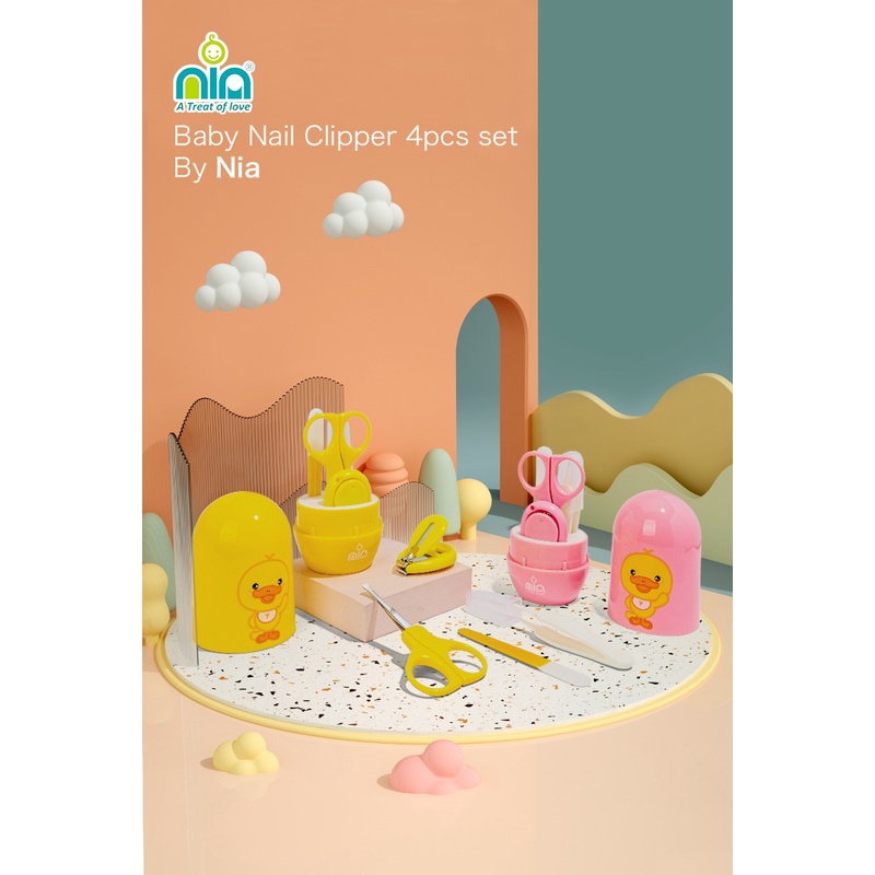 NIA GUNTING KUKU BAYI SET 4IN1 - SET MANICURE BABY - GUNTING KUKU BAYI ISI 4