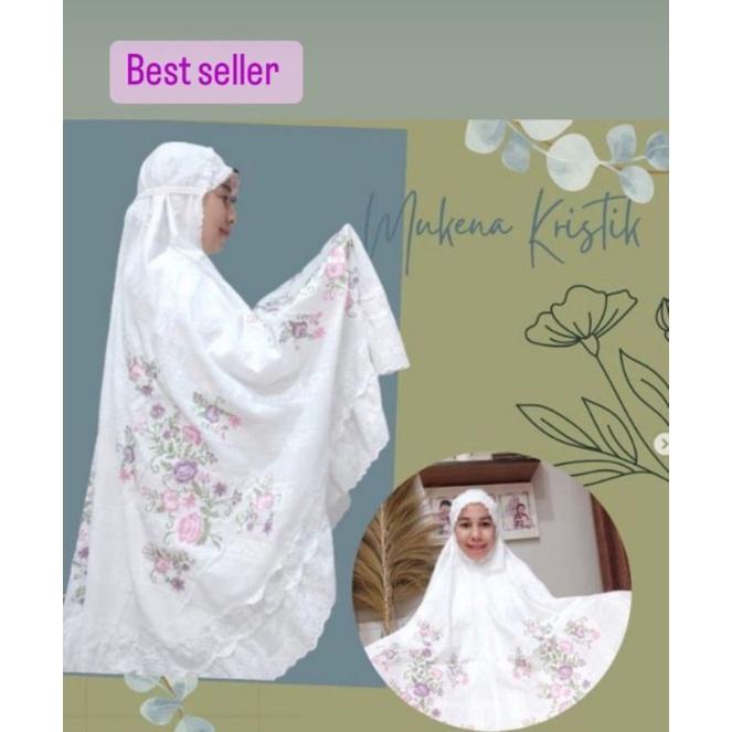 Mukena Katun Paris Bordir Strimin