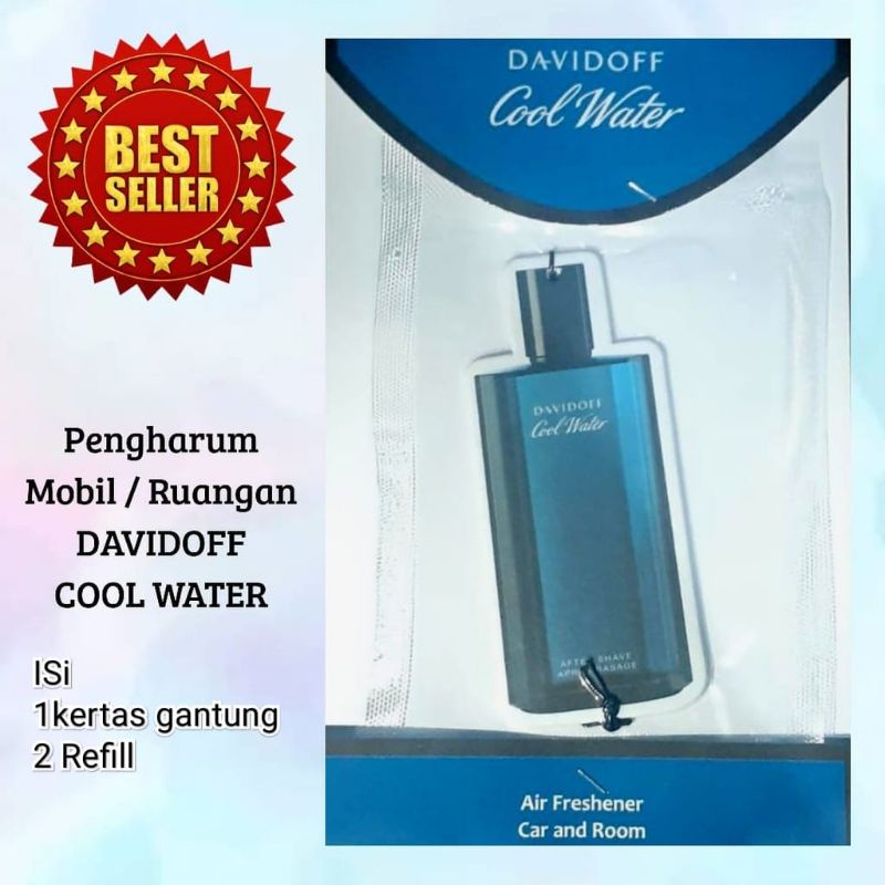 PENGHARUM RUANGAN / PARFUM MOBIL MEWAH DAN ELEGAN  DAVIDOFF COOL WATER