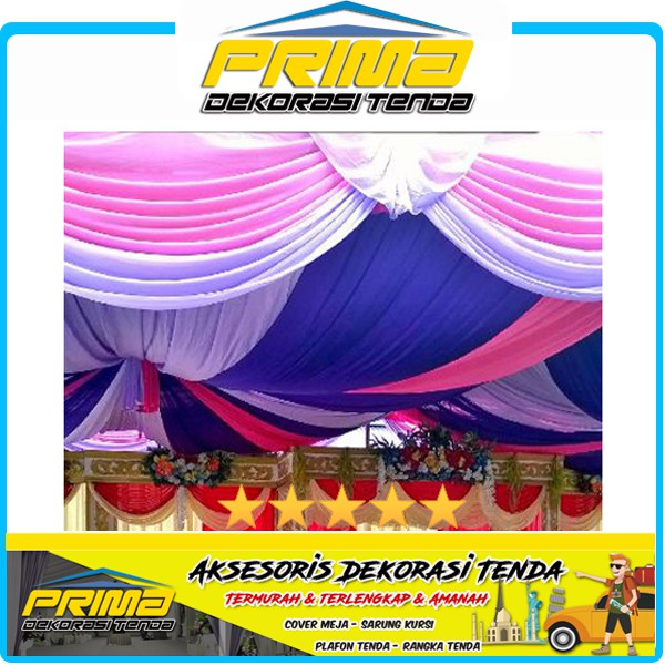 Sale Plafon Tenda Pesta Design Mewah Harga Spesial Prima Dekorasi Tenda Shopee Indonesia