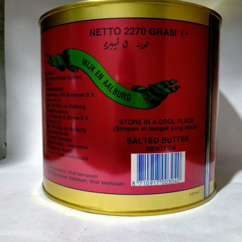 

WIJSMAN DUTCH BUTTER 5LBS (2270GR)