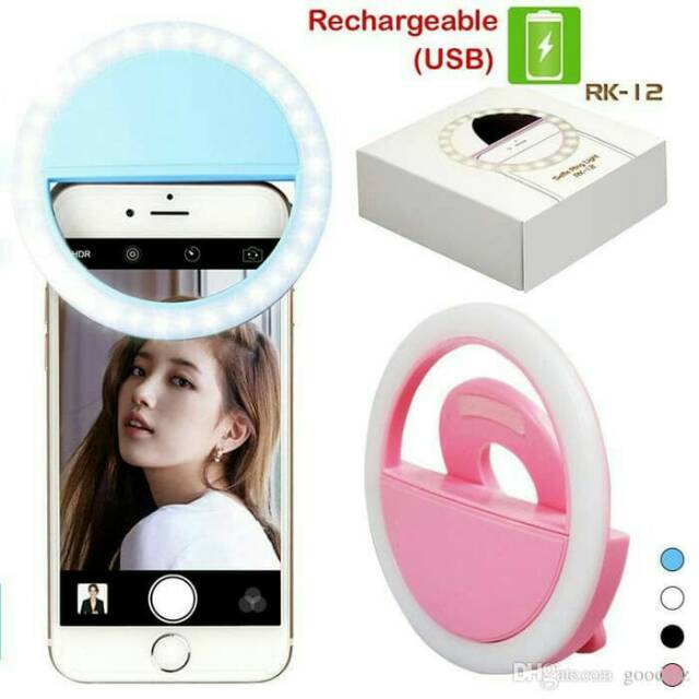 SELFIE RING LIGHT LED SG-11/Ring selfie hp (rechargeable)