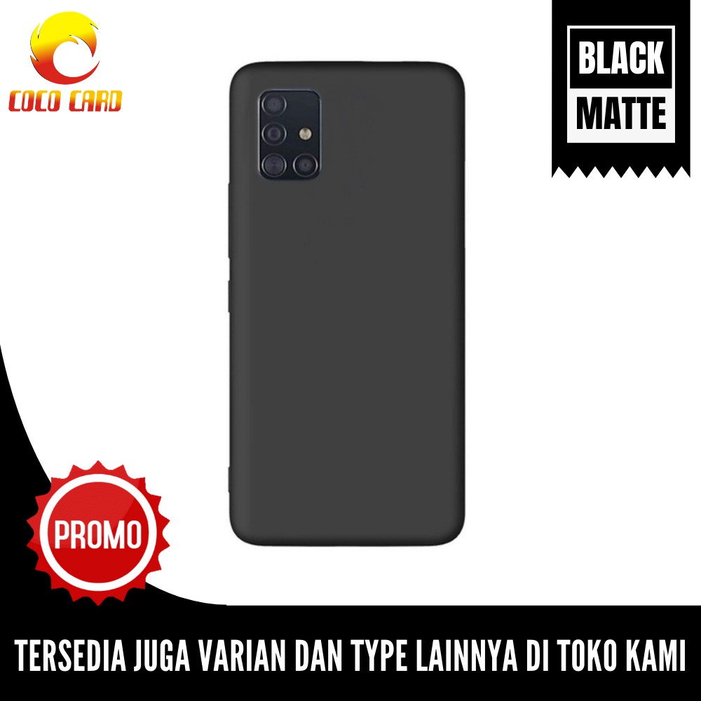 SOFTCASE BLACK MATTE SAMSUNG M51 CASE ULTRA SLIM