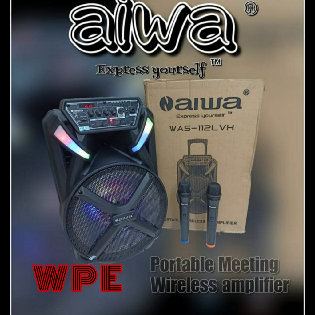SPEAKER PORTABEL WIRELESS MEETING AIWA WAS 112 LVH WAS112LVH
