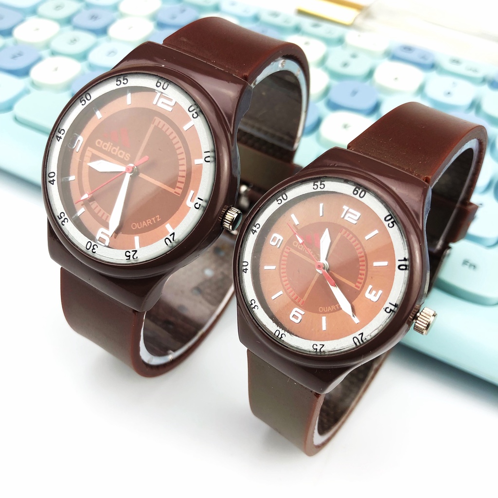 COD✅ Jam tangan couple karet sport fashion jam wanita pria analog Quartz watch import murah   S1170