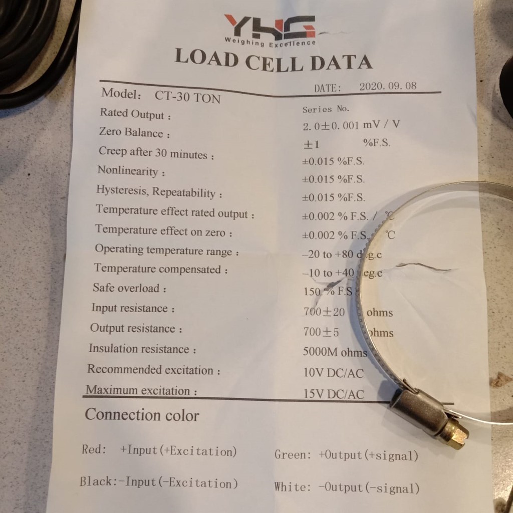 Load Cell Loadcell Sensor Berat Timbangan Digital CT-30T 30ton