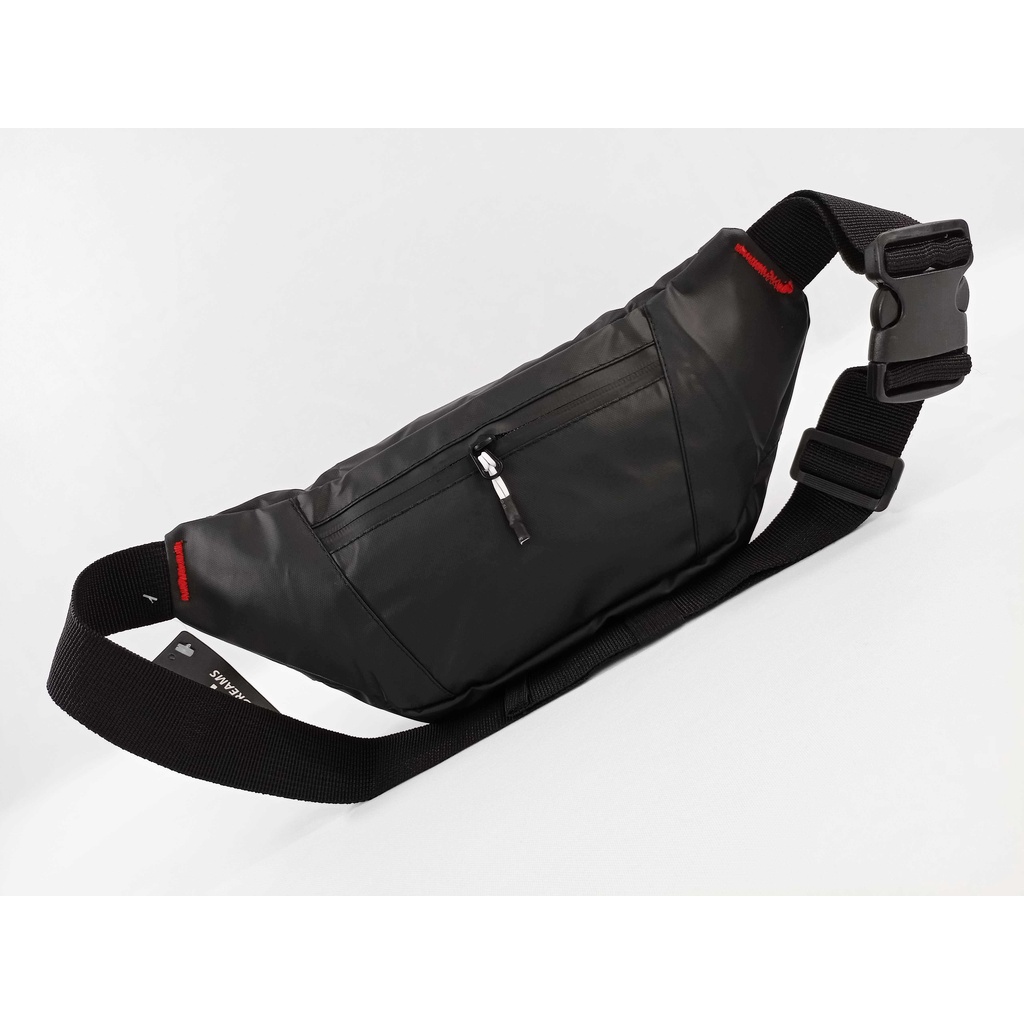 HEAVY Waistbag black waterprooff | Tas pinggang | Tas pria anti air | PNCK-1038