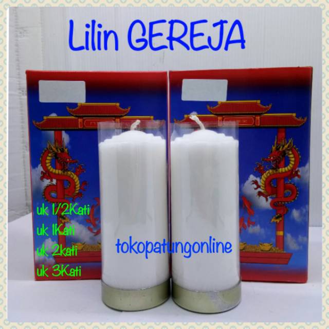 Lilin Putih Polos 1/2 Kati