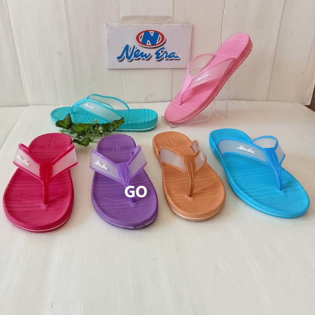 sogo NEW ERA LB E 9019 Sandal Jepit Karet Perempuan Sendal Casual Sehari-hari Anti Slip Original