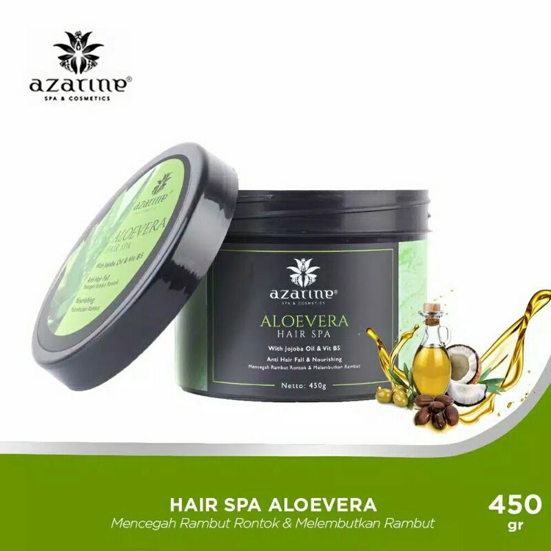 ❤️GROSIR❤️ AZARINE HAIR SPA ALOE VERA✔200 GRAM ✔ 450 GRAM