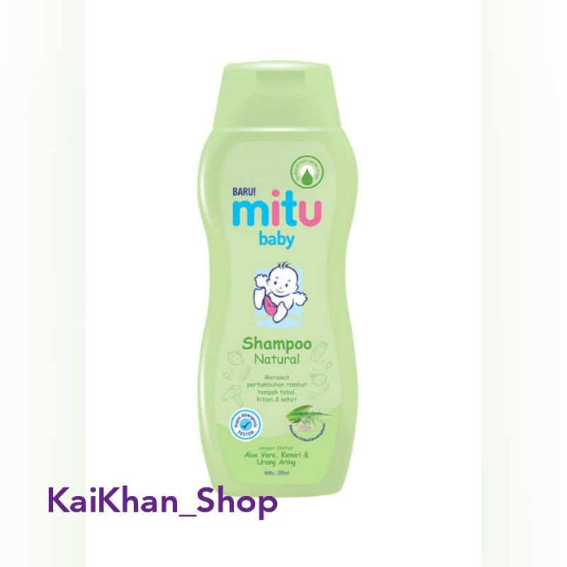 MITU Baby Shampoo Natural - Botol 200ml