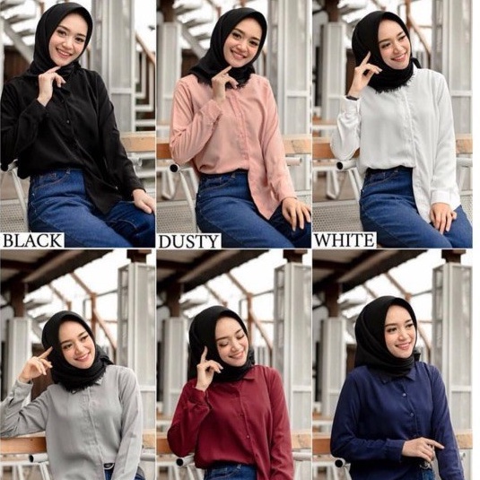 KEMEJA WANITA POLOS / KEMEJA BASIC WOLFIS / ATASAN WANITA BASIC POLOS / KEMEJA PUTIH LENGAN PANJANG / KEMEJA KERJA CASUAL WANITA / KEMEJA MONALISA POLOS / KEMEJA COMFY / KEMEJA BASIC / KEMEJA JUMBO XXL