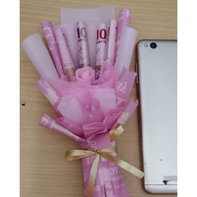 

buket bunga uang asli
