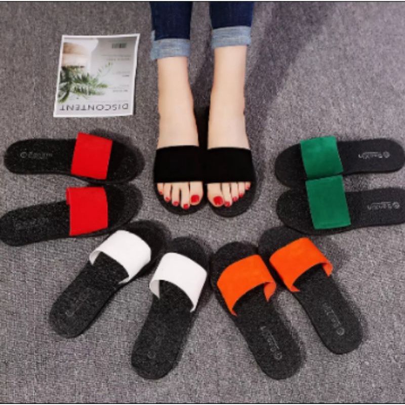 SANDAL WANITA SLOP BLUDRU