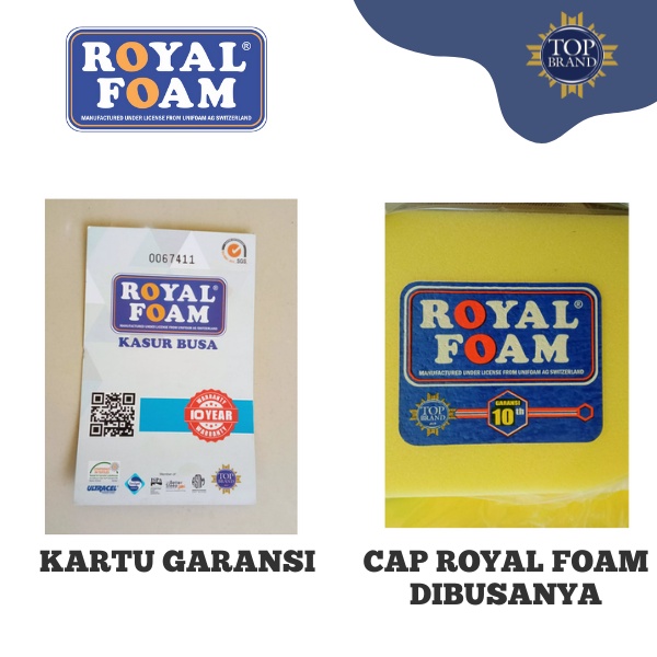 Kasur Busa Lipat ROYAL FOAM NO 3 Ukuran 200X145X15 cm Original Garansi 10 Tahun  Anti Kempes - Raja Inoac