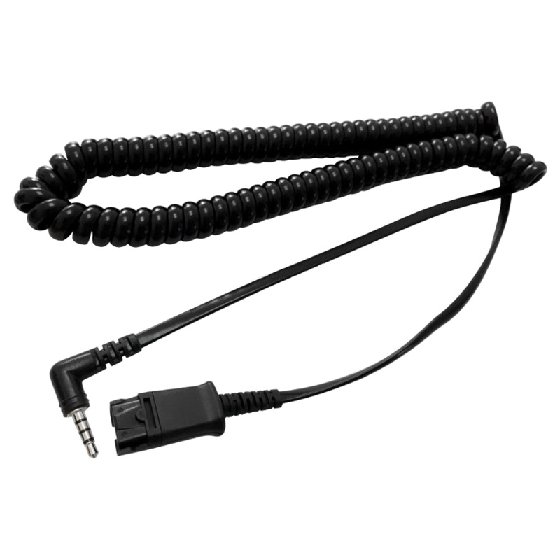 Cre QD Kabel Pemutus Cepat Dengan Plug 3.5mm Sudut Kanan Untuk Smartphone / Komputer / Laptop / Headset