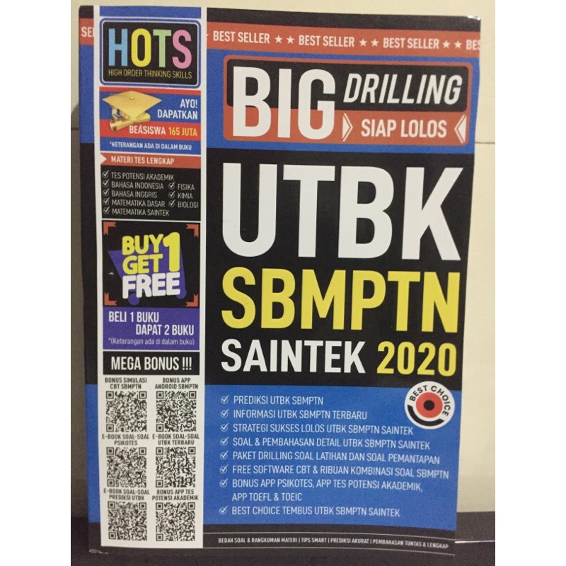 Buku Big Drilling UTBK SBMPTN SAINTEK 2020
