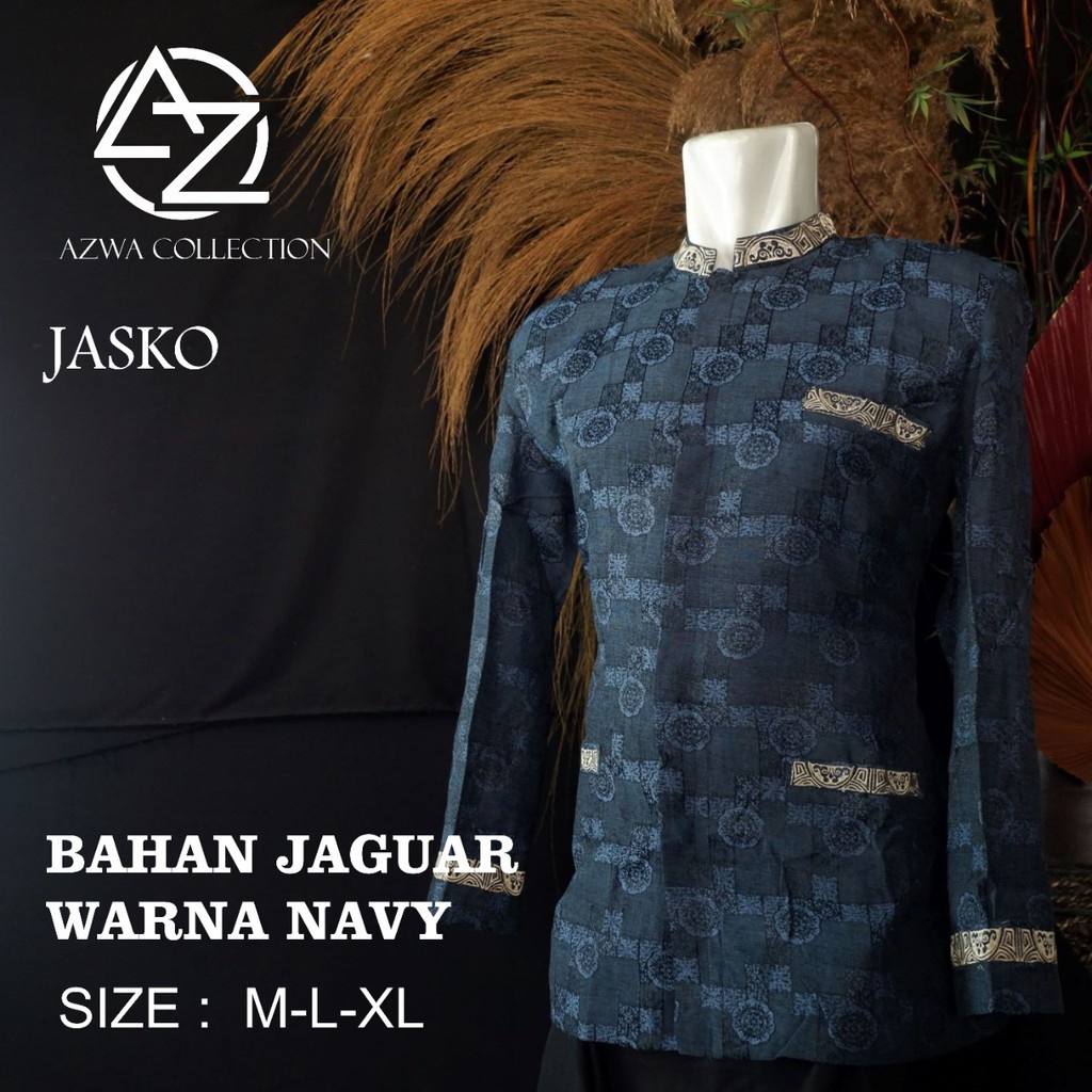 Baju Koko Dewasa Mewah Koko Pria Lengan Panjang Jas Koko Terbaru Material Cotton Jaguar Premium 2021