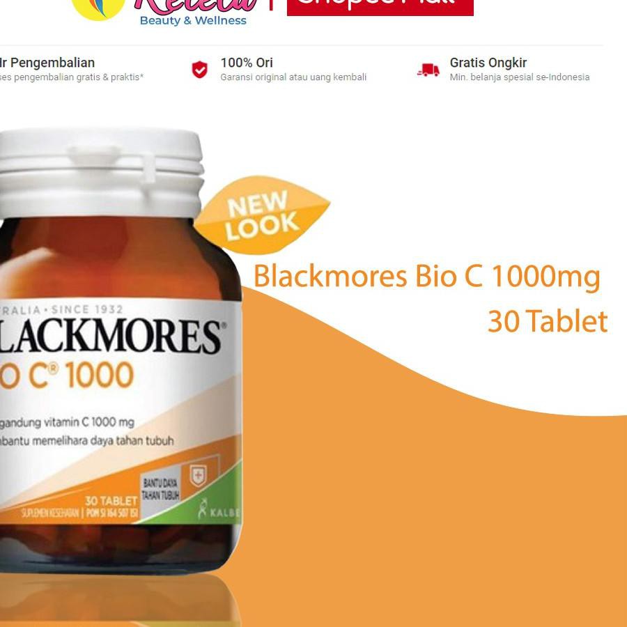 Cuci Gudang Blackmores Bio C 1000mg 30 90 Tablet Antioksidan Vitamin C Terbaik Shopee Indonesia